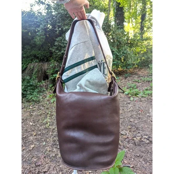 Coach Vintage XL Duffle Feed Sac 9085 in Mahogany Cowhide Leather - EUC - Picture 2 of 15